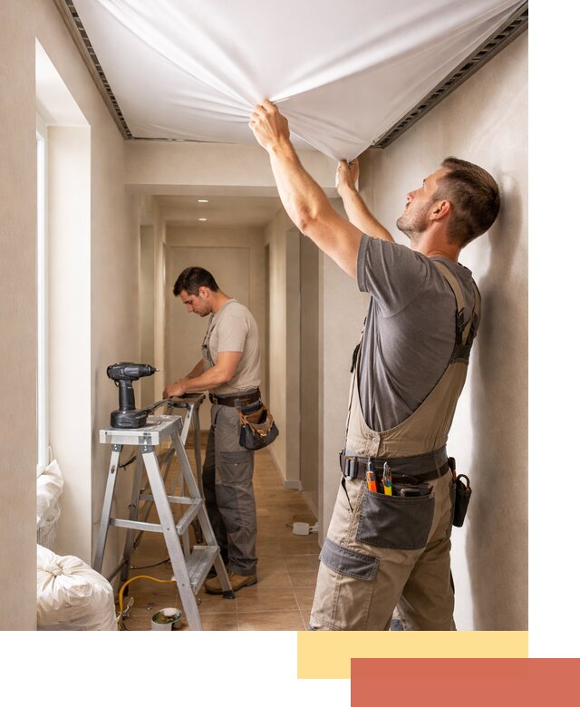 Монтаж натяжного потолка в прихожей в Егорьевске