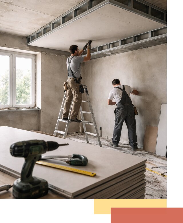 Двухуровневый потолок из гипсокартона в Егорьевске