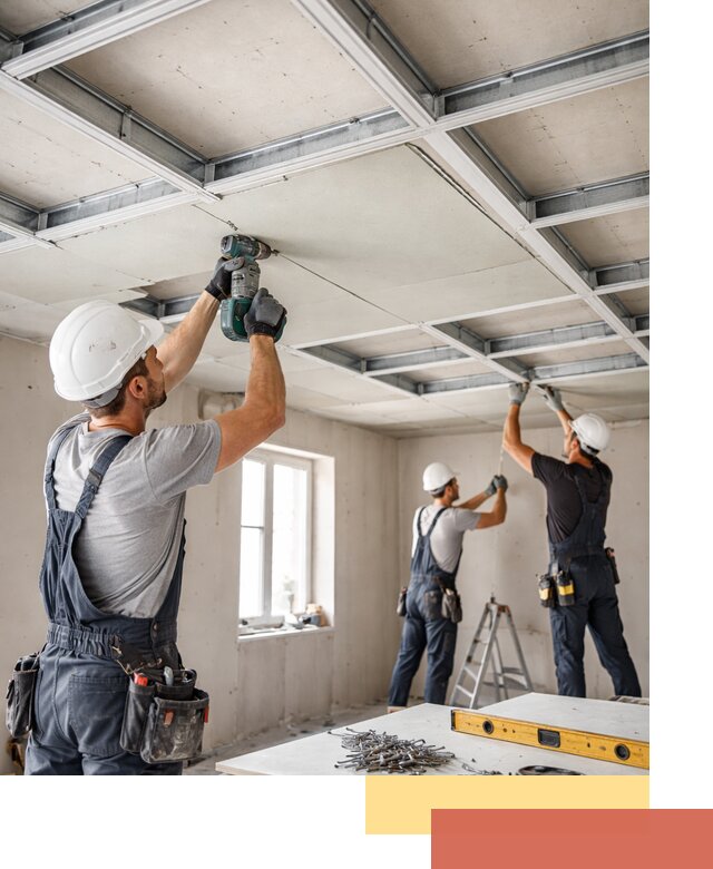 Кессонный потолок из гипсокартона под ключ в Егорьевске