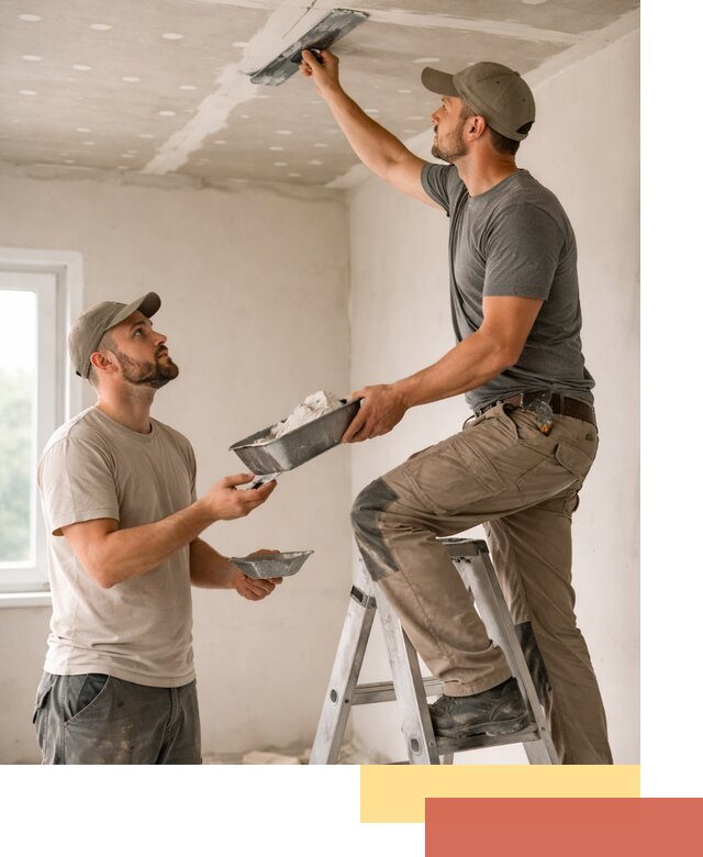 Шпаклевка потолка из гипсокартона в Егорьевске качественно и быстро