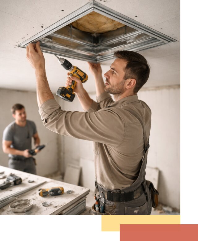 Монтаж люка в потолок из ГКЛ в Егорьевске