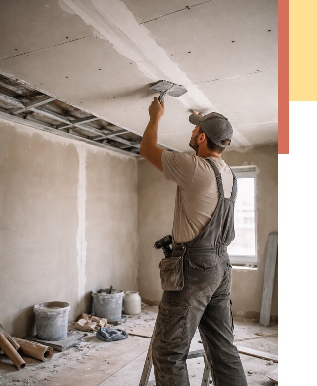 Ремонт потолка из гипсокартона в Егорьевске от 658 руб./м² — быстро и недорого | ОТДЕЛОЧНИК-Грь