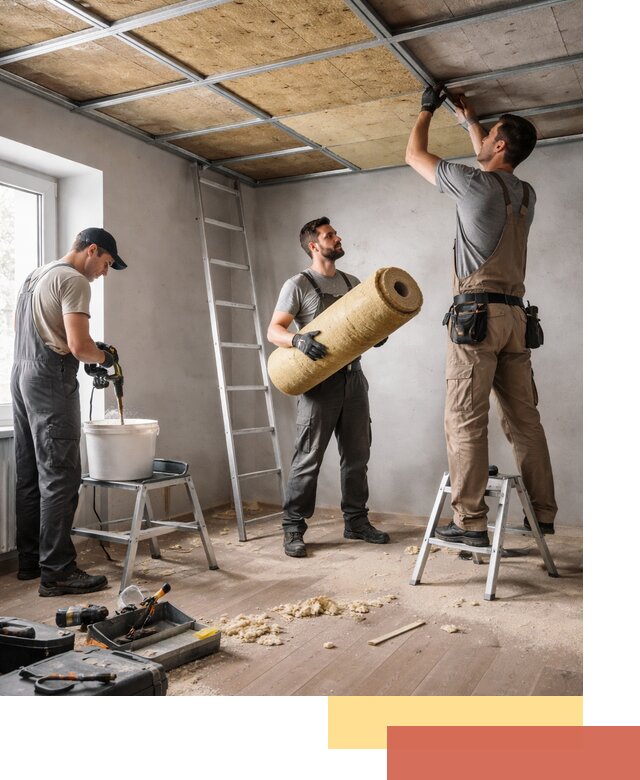 Шумоизоляция потолка в Егорьевске: профессиональный монтаж и отделка